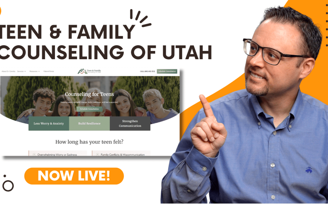 Teen & Family Counseling of Utah Launches a New Site Built Around Reunification Therapy and Teen Anxiety